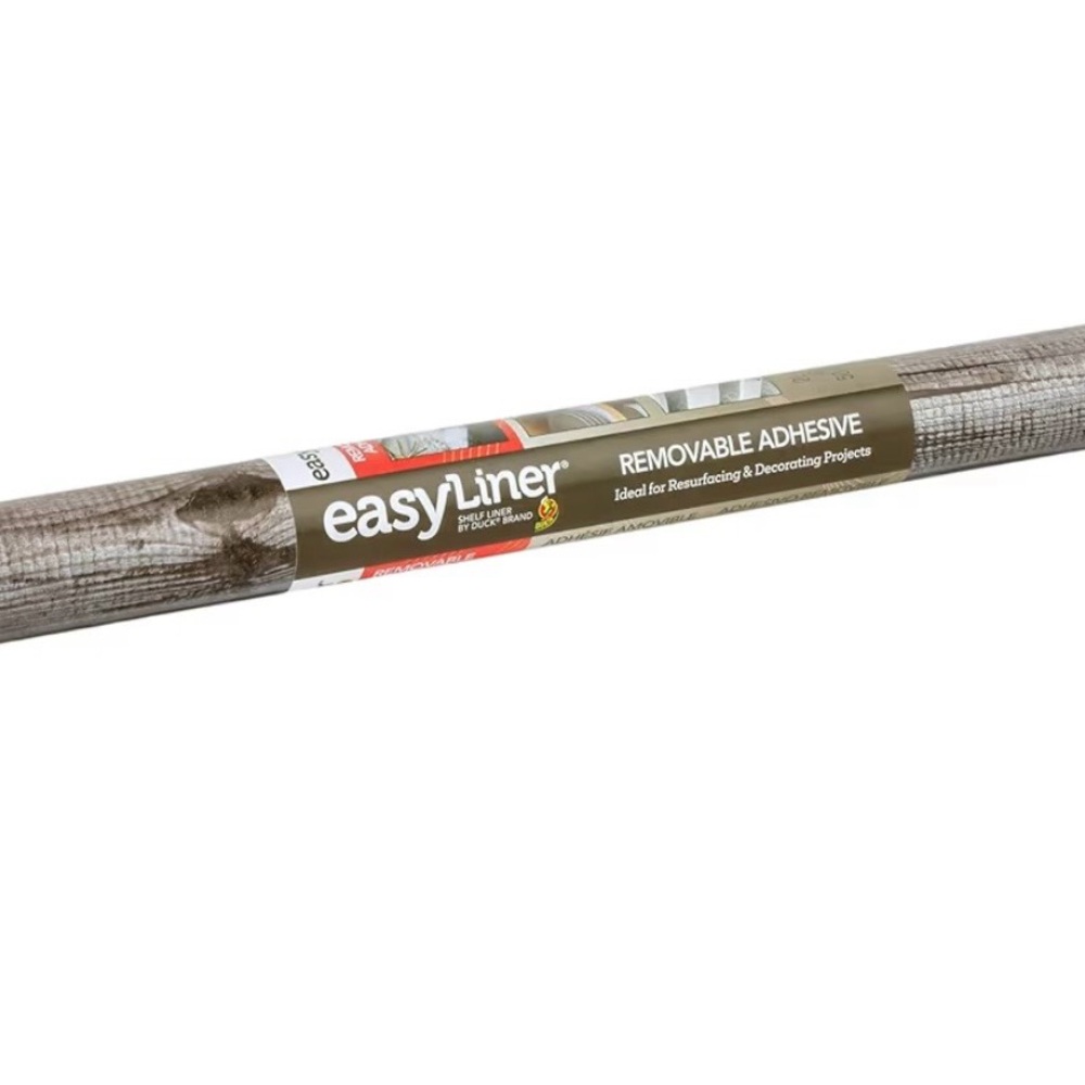 Duck Brand EasyLiner Removable Adhesive Shelf Liner: 20in.x15 ft. Weathered Woo